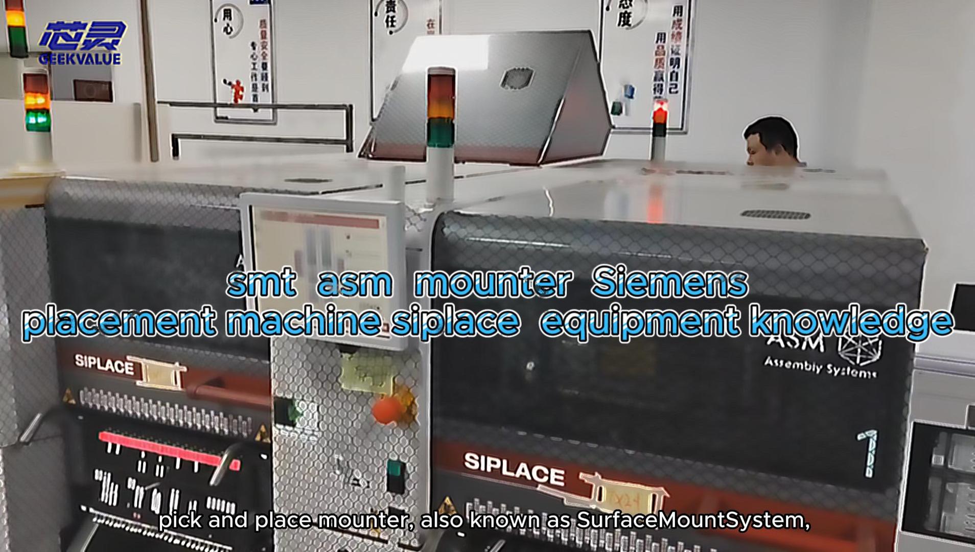 smt pick and place mounter knowledge siplace placement machine/siemens asm smt chip equiment