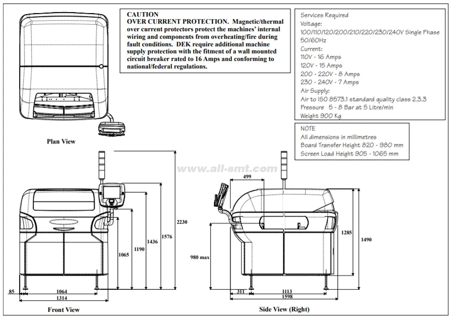 ASM DEK printing machines